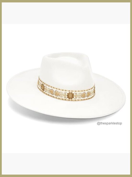Vegan Suede Felt Rancher Fedora Hat with 4-inch Wide Brim main image 4